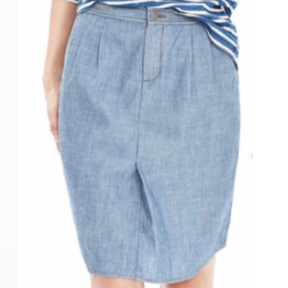 Banana republic chambray skirt 14